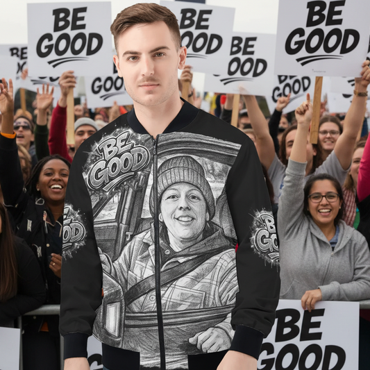 Be Good Bomber Jacket - Custom All-Over Print Zip-Up