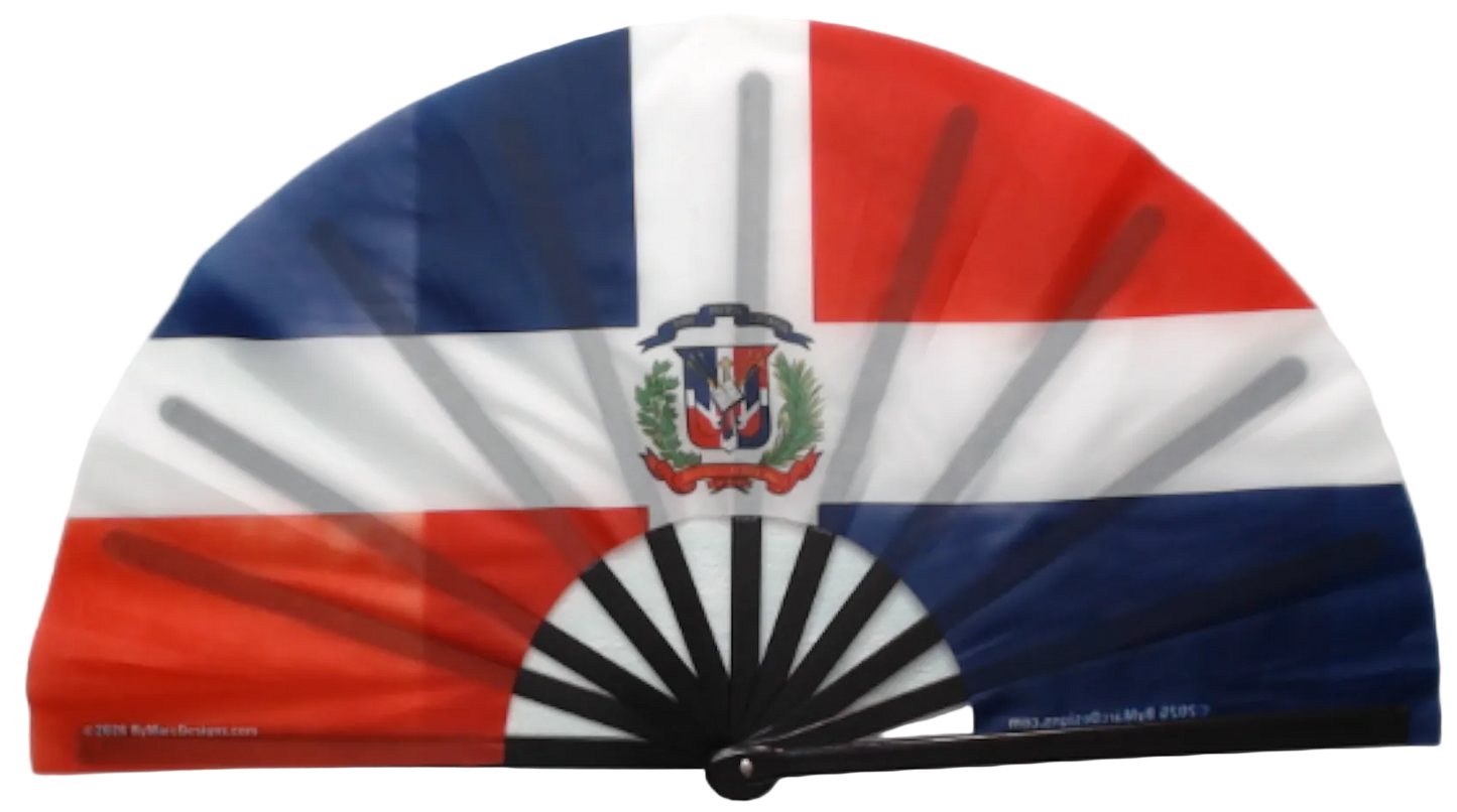 Dominican Republic Flag Hand Fan