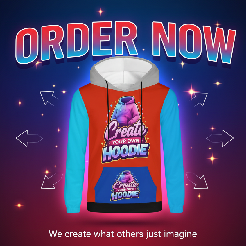 Create Your Own Adult Custom Hoodie - Design Every Detail