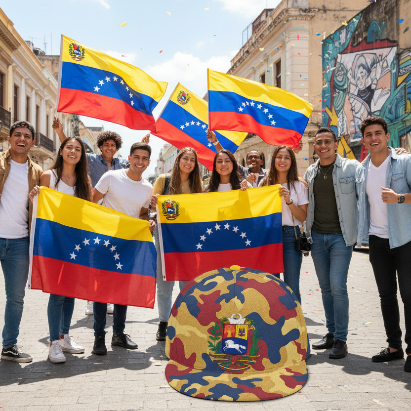 Venezuelan Tricolor Camo Snapback - National Pride Edition