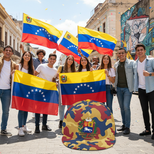 Venezuelan Tricolor Camo Snapback - National Pride Edition