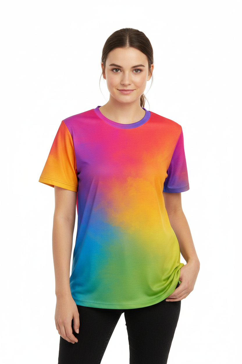 Pride Rainbow Gradient T-Shirt Design