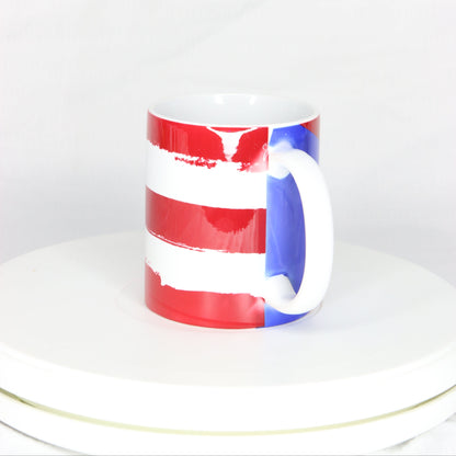 Taza de 11 onzas con la bandera de Puerto Rico