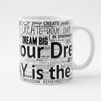 Inspirational Typography Mug - Motivational Quotes Coffee Mug 11oz