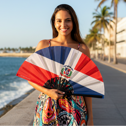 Dominican Republic Flag Hand Fan