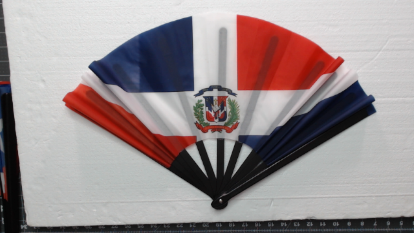 Dominican Republic Flag Hand Fan