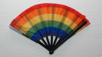 Progress Pride Flag Hand Fan