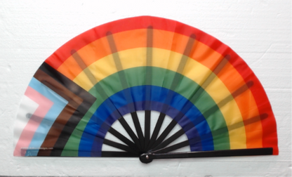 Progress Pride Flag Hand Fan