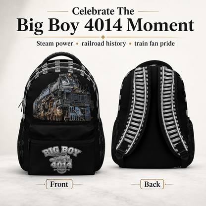 Big Boy 4014 Steam Locomotive Backpack | Personalized Train School Bag
