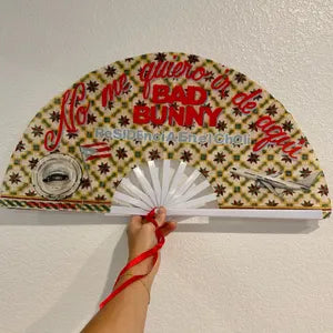 This was a beautiful souvenir for my friends and mine trip to PR!🇨🇺 The fan is well-made and the perfect item for rainy season heat! We got so many compliments, and I would recommend this craftsman and his store of products to everyone. Also incredible customer service regarding very fast response time and shipping when I had a specific question. Big Big Thank You to Marc and his product!!! Also, I added a ribbon to carry around San Juan- ribbon not included.
