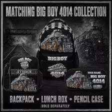 Big Boy 4014 Steam Locomotive Backpack | Personalized Train School Bag