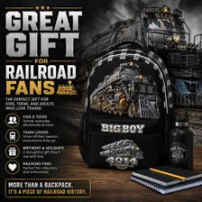 Big Boy 4014 Steam Locomotive Backpack | Personalized Train School Bag