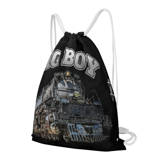 Big Boy 4014 Drawstring Bag | Train Gym Bag & Railroad Fan Gift