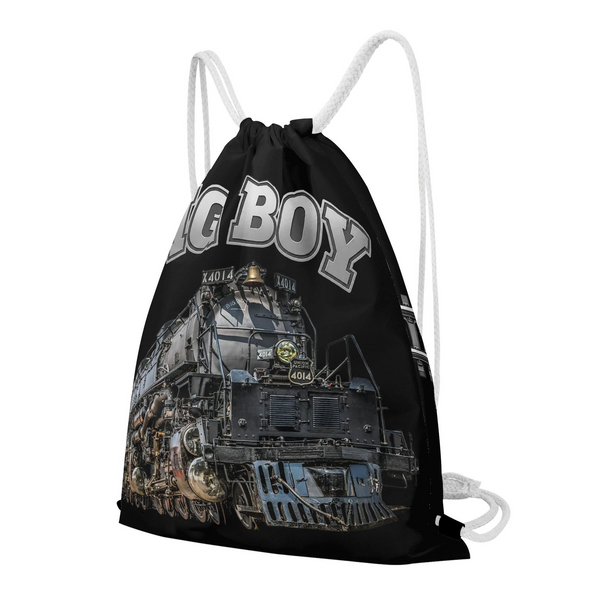 Big Boy 4014 Drawstring Bag | Train Gym Bag & Railroad Fan Gift