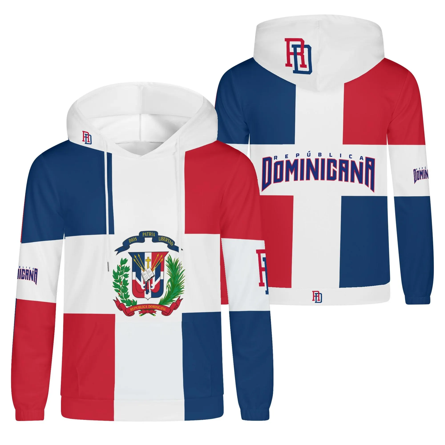 República Dominicana All-Over Print Hoodie